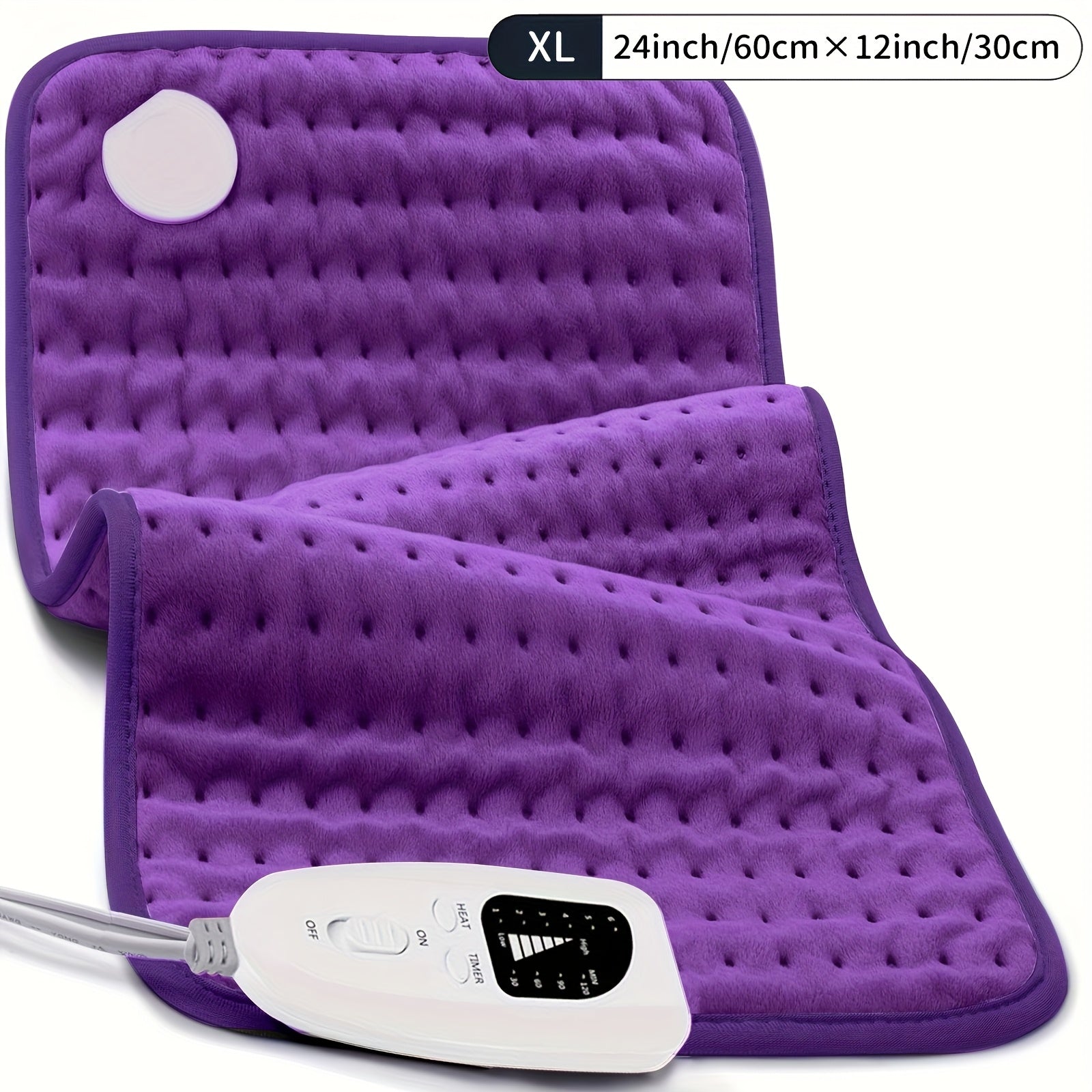 InfLuvRealm Heating Pad For Back, Neck And Shoulder, Soft Flannel Blankets, Electric Blanket With 6 Heat Settings, Auto Shut-Off, Machine Washable, Birthday Gifts For Women Men Local Warehouse