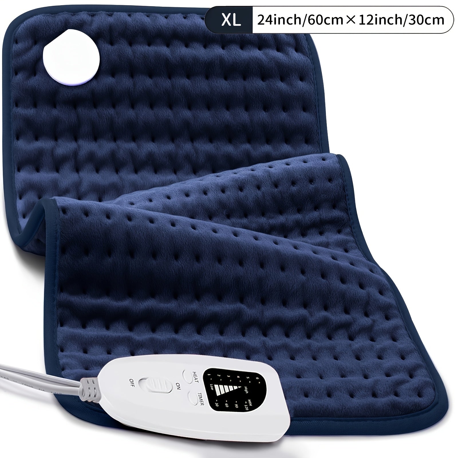 InfLuvRealm Heating Pad For Back, Neck And Shoulder, Soft Flannel Blankets, Electric Blanket With 6 Heat Settings, Auto Shut-Off, Machine Washable, Birthday Gifts For Women Men Local Warehouse