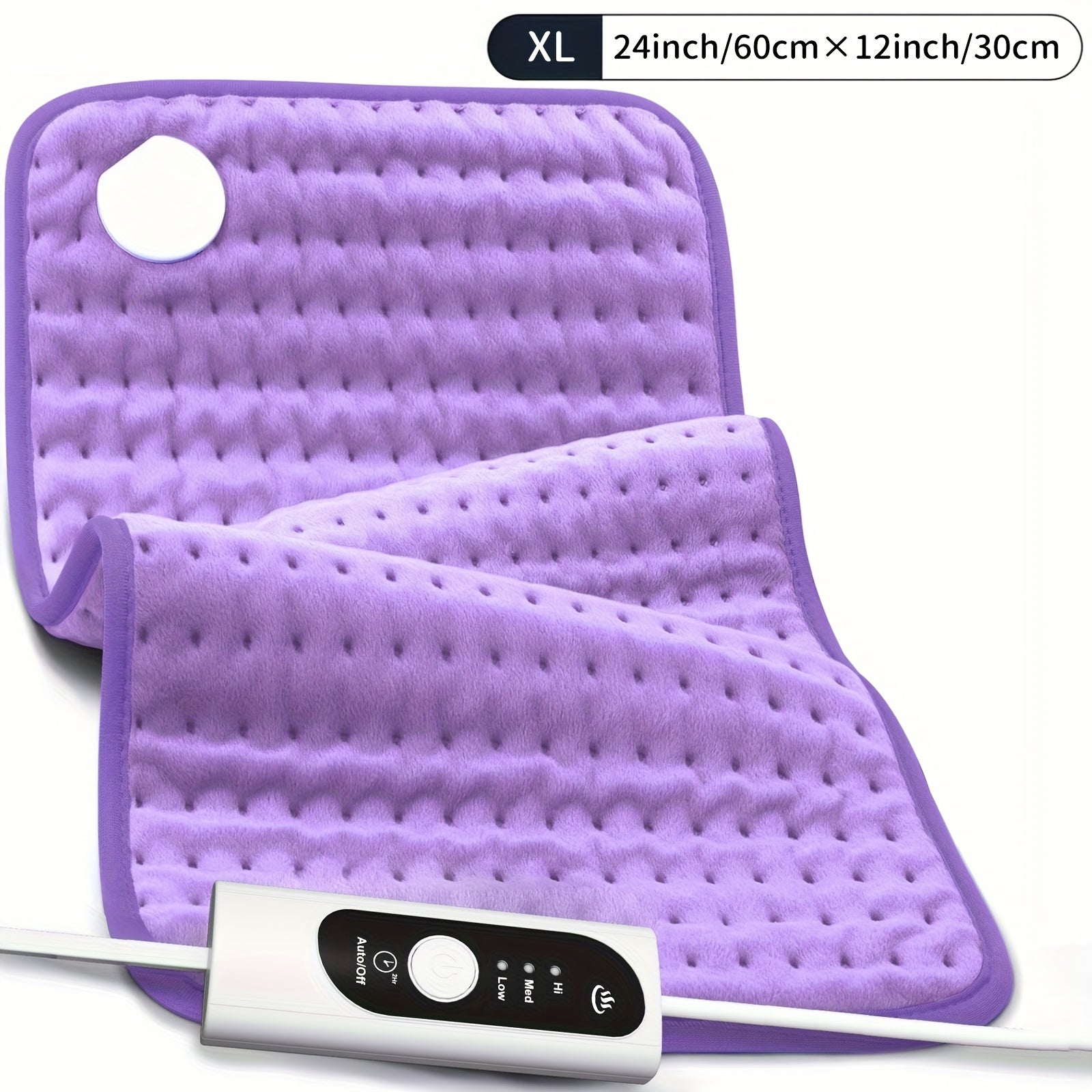 InfLuvRealm Heating Pad For Back, Neck And Shoulder, Soft Flannel Blankets, Electric Blanket With 6 Heat Settings, Auto Shut-Off, Machine Washable, Birthday Gifts For Women Men Local Warehouse