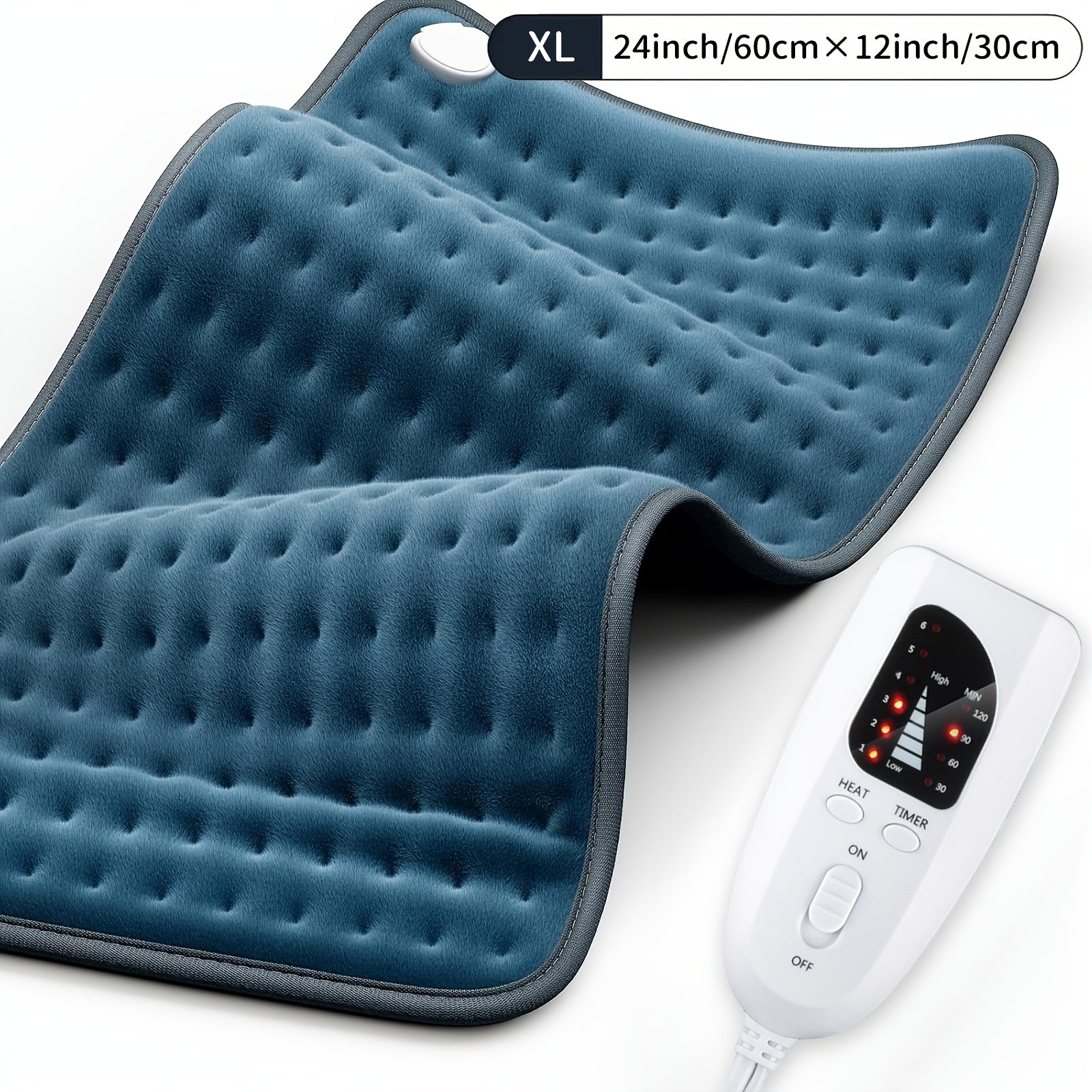 InfLuvRealm Heating Pad For Back, Neck And Shoulder, Soft Flannel Blankets, Electric Blanket With 6 Heat Settings, Auto Shut-Off, Machine Washable, Birthday Gifts For Women Men Local Warehouse
