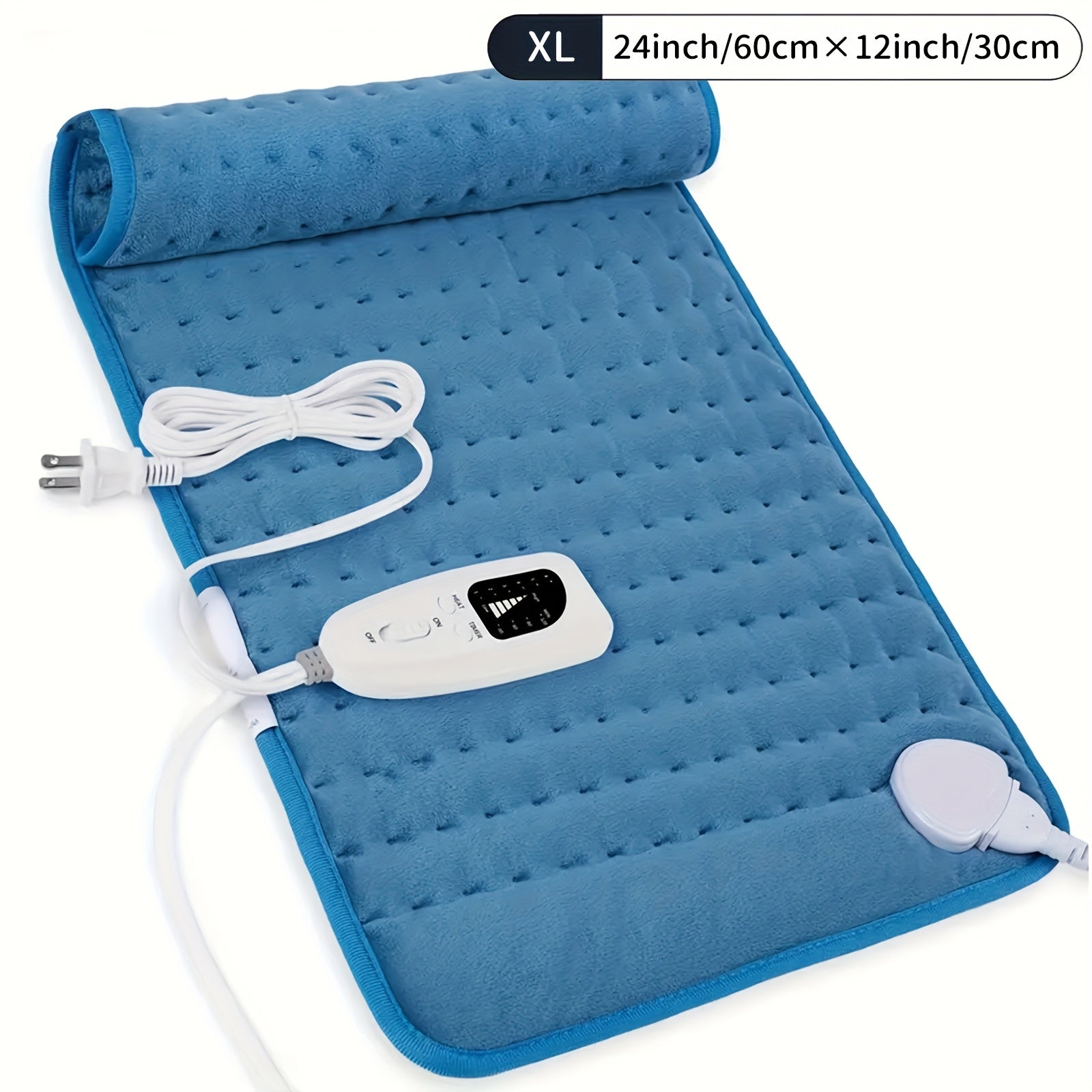 InfLuvRealm Heating Pad For Back, Neck And Shoulder, Soft Flannel Blankets, Electric Blanket With 6 Heat Settings, Auto Shut-Off, Machine Washable, Birthday Gifts For Women Men Local Warehouse