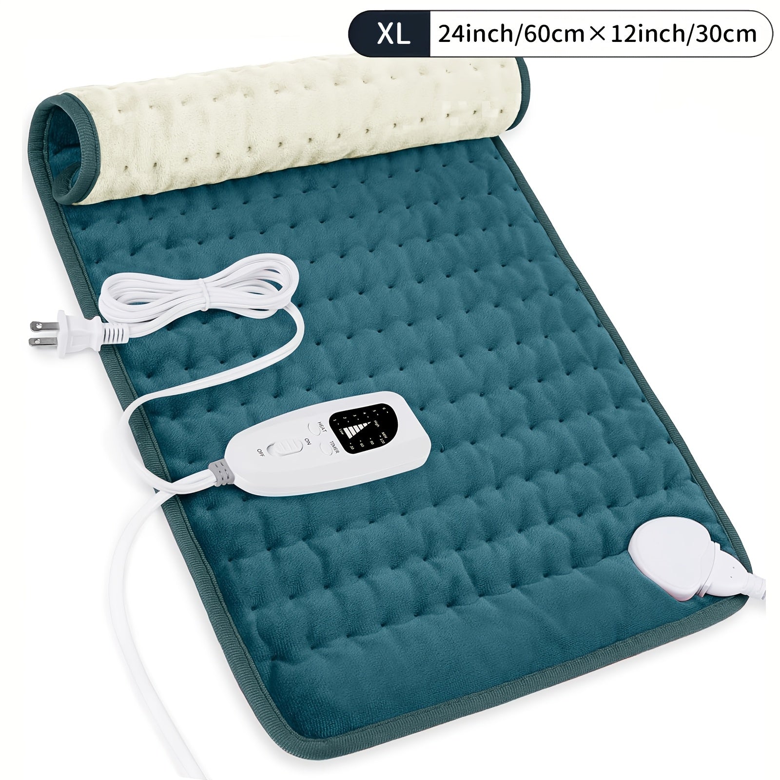 InfLuvRealm Heating Pad For Back, Neck And Shoulder, Soft Flannel Blankets, Electric Blanket With 6 Heat Settings, Auto Shut-Off, Machine Washable, Birthday Gifts For Women Men Local Warehouse